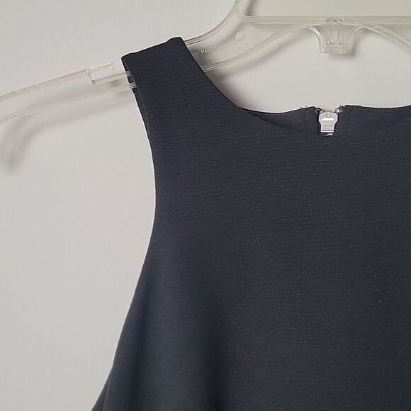 NWT Nicholas Black Peplum Top Sz 4 XS S Ponti Asymmetrical Angled Sexy Feminine - Picture 5 of 14